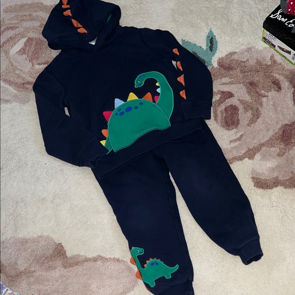 Gymboree Other - Gymboree Navy and Green Dinosaur Kids Matching Set